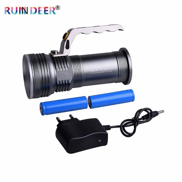 

portable lanterns super bright led searchlight 3 lighting modes powered by 18650 battery for outdoor camping