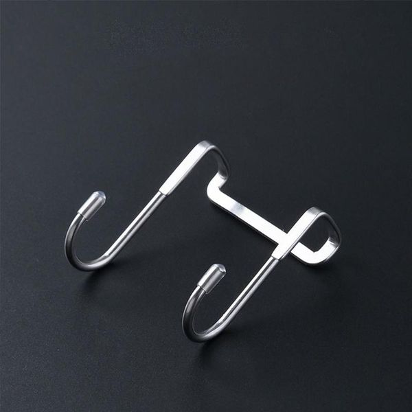 

hooks & rails stainless steel punching cabinet door without trace hook s-type hanger back coat storage
