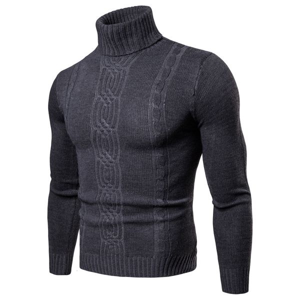 

new 2021 fashion solid pullover winter man black sweater men rui2, White;black
