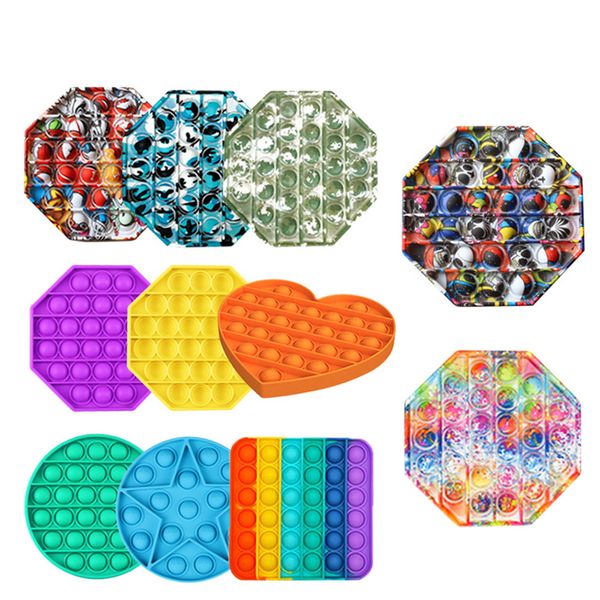 

20cm large size fidget toys square antistress toy rainbow push bubble figet sensory squishy jouet pour autiste kid gift