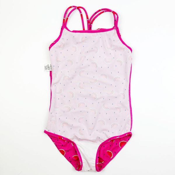 

new piece triangle girl's one children's princess swimsuit, White;black