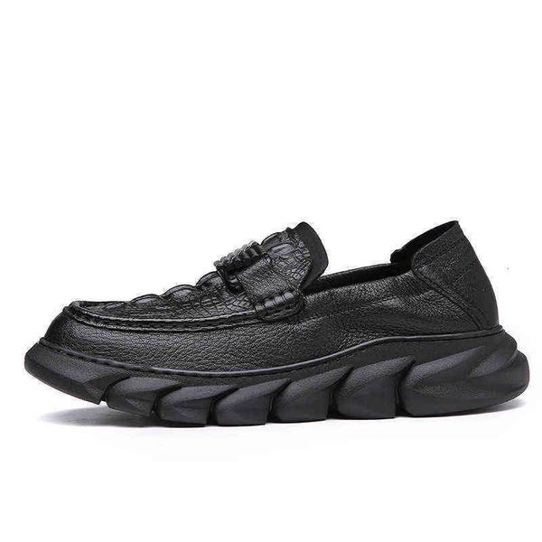 

leather leather men's casual sho 2021 autumn korean busins trend doudou