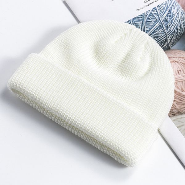

knitted beanie hat men skullcap women winter warmer retro brimless baggy melon cap docker beanies hats can csv