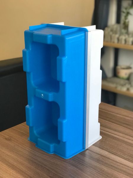 

hollow interlocking brick mold for building house 400*200*200mm