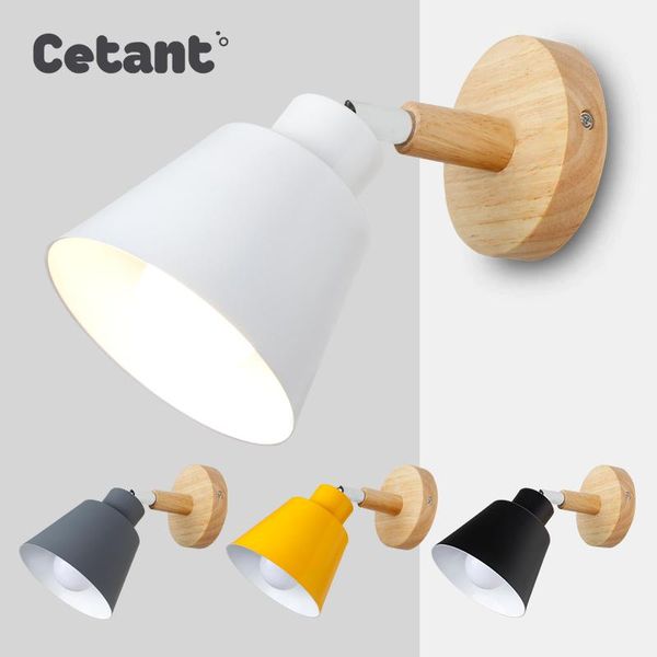 

wall lamp cetant wooden led bedside bathroom nordic living room indoor 4-color