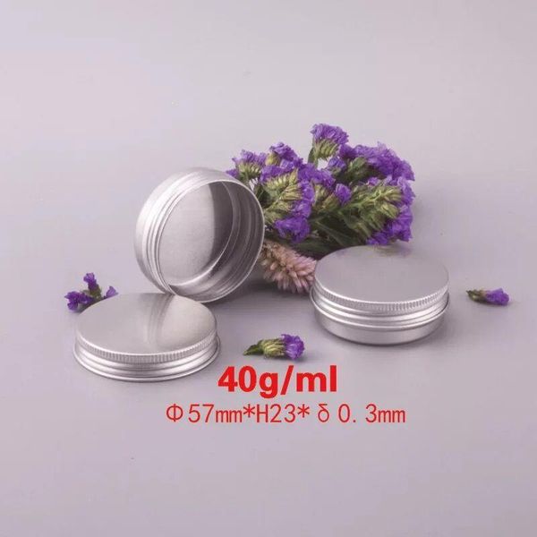 

storage bottles & jars 40ml 57x23mm empty aluminium cosmetic container pots bottle makeup diy nail art cream box wax boxes pot decor
