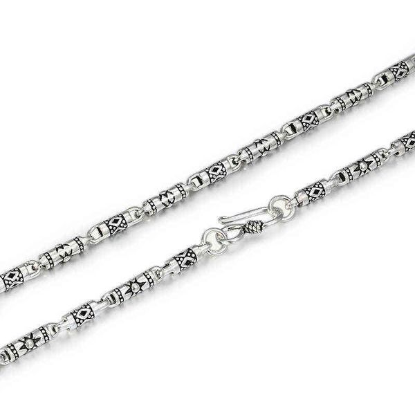 Bocai Neue Trendy 100% Reine S925 Silber Schmuck Retro Sternenlicht Zylinder Original Kreative Persönlichkeit Männer und Frauen Halskette