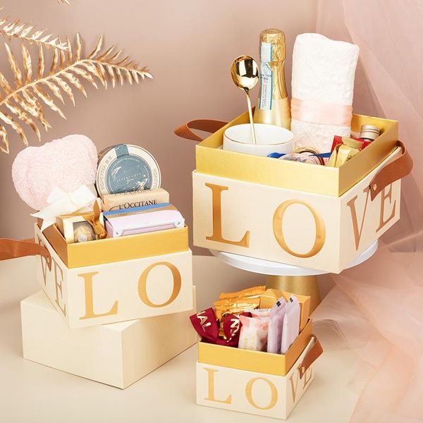 

10pcs simple multicolor wedding candy box creative love wedding gift box large capacity portable solid color candy gift boxld659