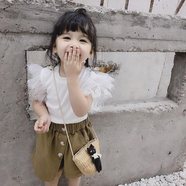 

baby girls cotton soild shirts cute children kids blouse clothes, Blue