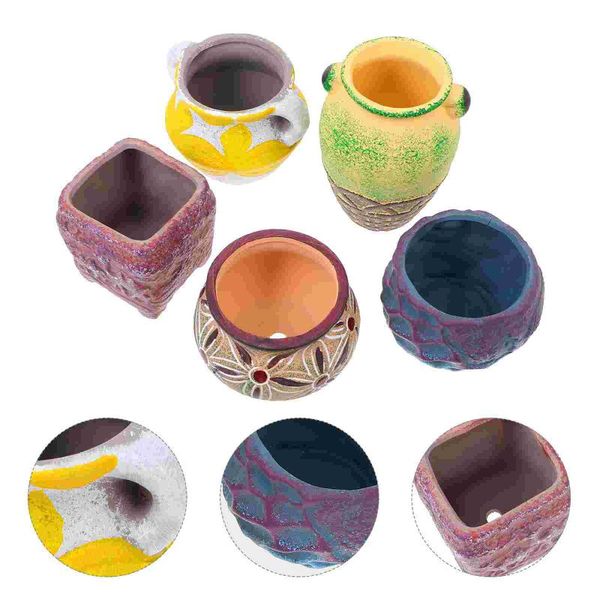 

vases 5pcs ceramic flower pot planter succulents flowerpot balcony