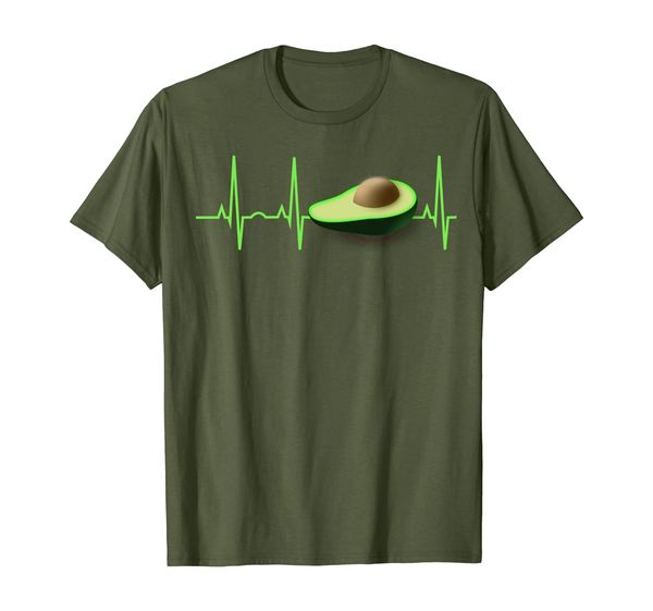 

avocado t-shirt - avocado heartbeat t-shirt gift tee, White;black