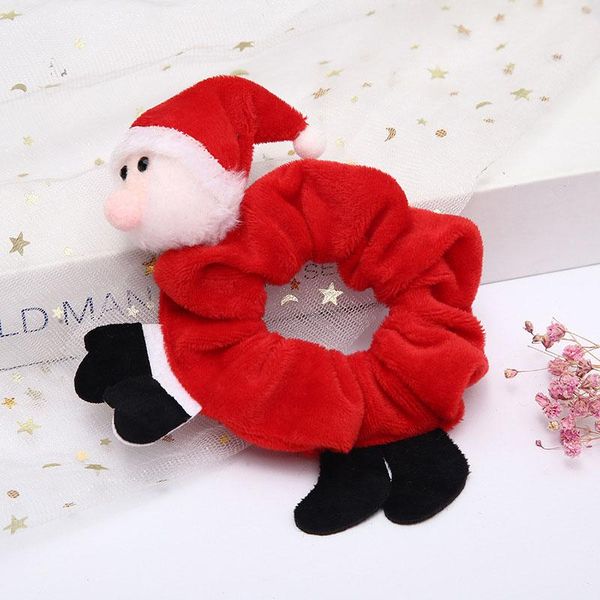 

hair accessories christmas scrunchies elastic ties bands for girls ponytail holders women birthday gift, Slivery;white