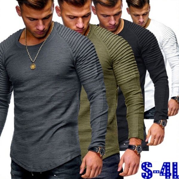 

solid plied cobbled detail long manly shirt spring pullovers thin fashion s z8au, White