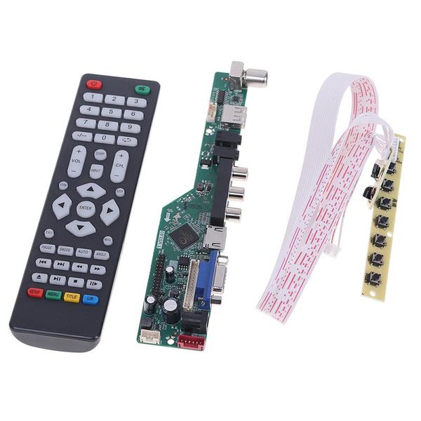 

t.v53.03 universal lcd tv controller driver board v53 analog tv tv/av/pc//usb media motherboard