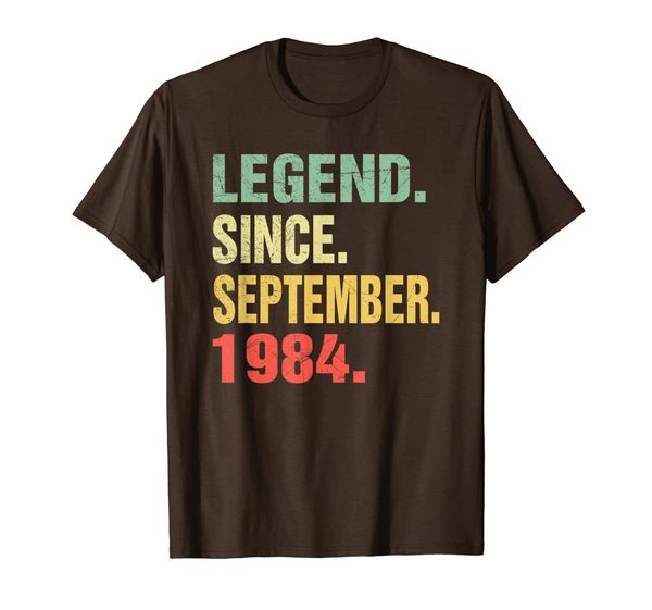 

Legend Since September 1984 T-Shirt- 35 Years Old Shirt Gift T-Shirt, Mainly pictures
