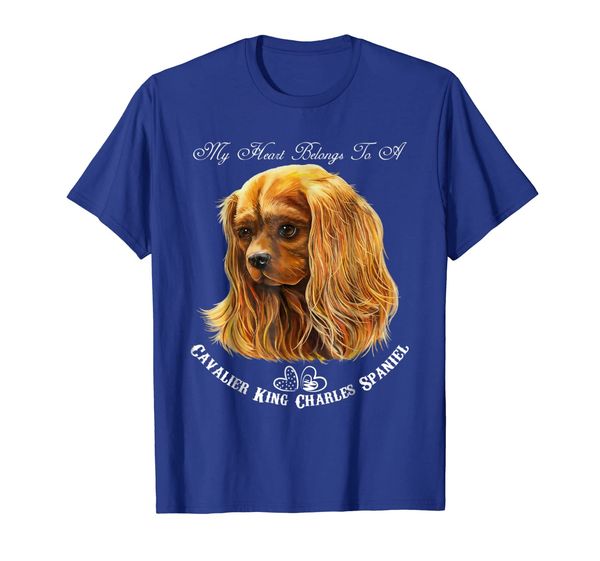 

cavalier king charles spaniel ruby t-shirt, White;black
