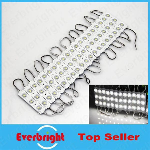 

100 pcs/lot utral bright 5730 3 led module 12v waterproof ip65 for led channel letter advertising sign warm white with lens