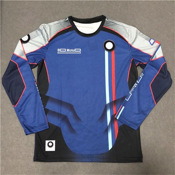 T-shirt da motociclista ad asciugatura rapida per gli appassionati dell'estate T-shirt da moto da corsa in jersey ad asciugatura rapida T-shirt a maniche corte per auto da uomo