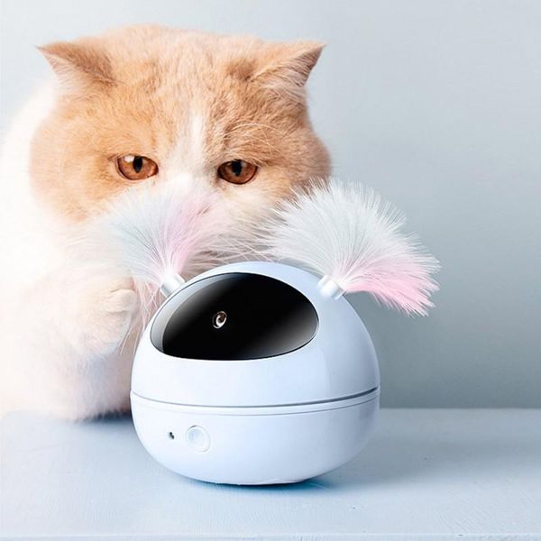

cat toys pet dog electronic motion toy electric feather infrared light tease stick self hi interactive ball toys1