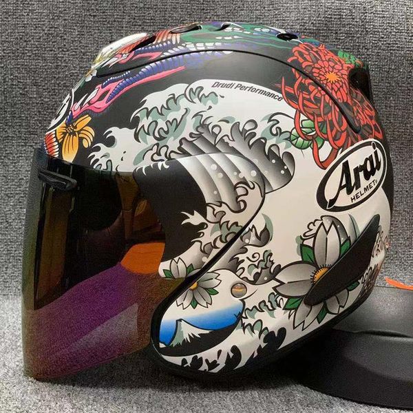 

motorcycle helmets open face dongyinglong helmet son moon riding motocross racing motobike