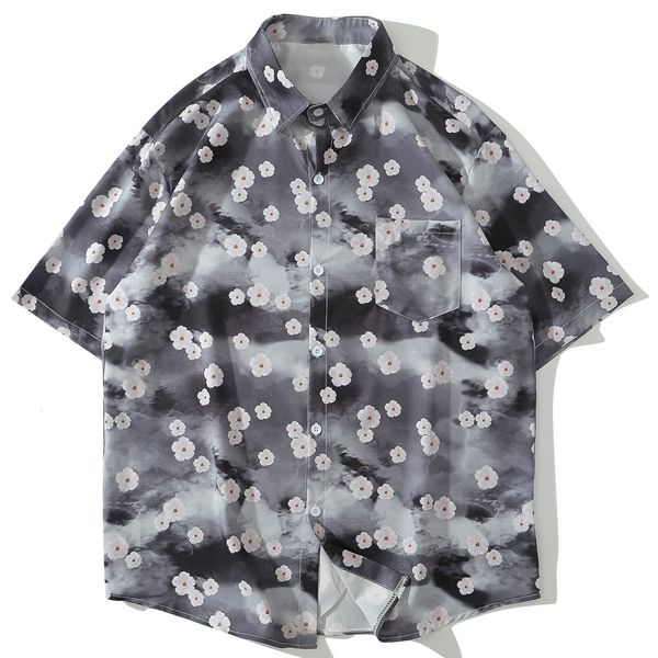 

new aelfric 2021 eden hip hop flowers floral men summer harajuku oversize streetwear short sleeve hawaiian beach shirts t7bg, White
