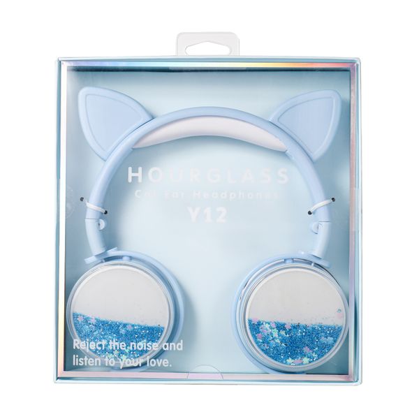 

cute cat ear wired headphone noise canceling girls music stereo earphone computer mobile phone 3.5mm gamer headset kids gift