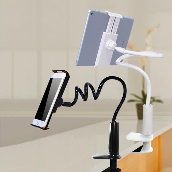 

cell phone ipad stand holder tablet universal stand with grip lexible long arm gooseneck bracket mount clamp for 4-10.6 inch
