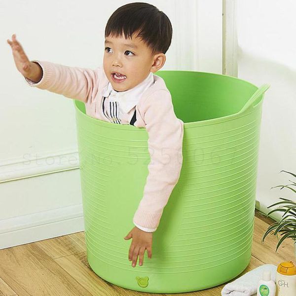 

bathing tubs & seats children's bath barrel large thermal thickening baby plastic