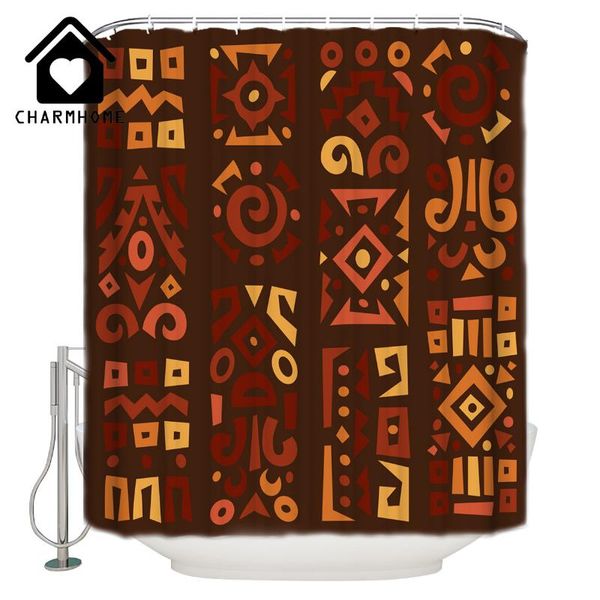 

shower curtains charmhome african ethnic abstract graphic curtain fabric bathroom accessories waterproof polyester mat