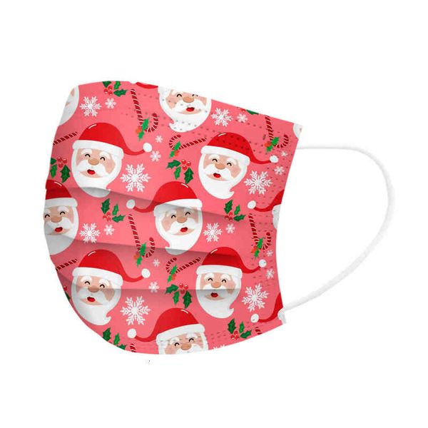 

mask 3-layer disposable printed mask santa claus fashion