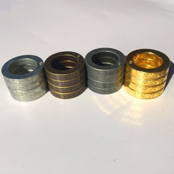 

2021 protective gear golden silver gray brown fun deformable rings self-defense products tactical ring lord of the outdoor finger tiger