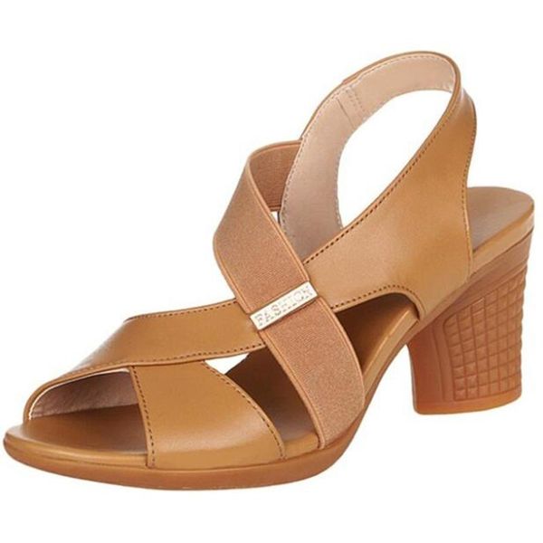 

sandals fashion women platform summer round mid heel peep toe casual non-slip beach ladies shoes zapatos de mujer zy361, Black