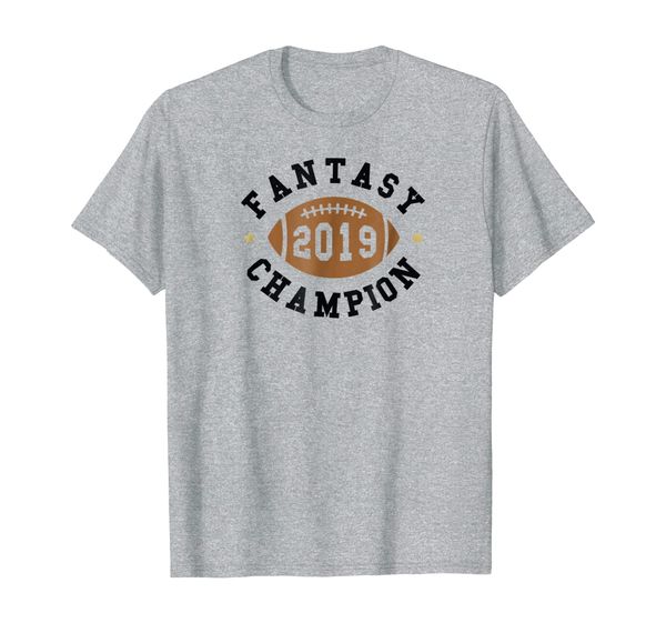 

fantasy football champion 2019 shirt champ winner 1st place, White;black