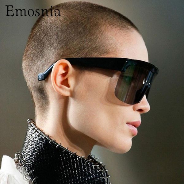 

sunglasses square semi-rimless oversized women men vintage luxury shield sun glasses one piece outdoor sports uv400 eyewear, White;black