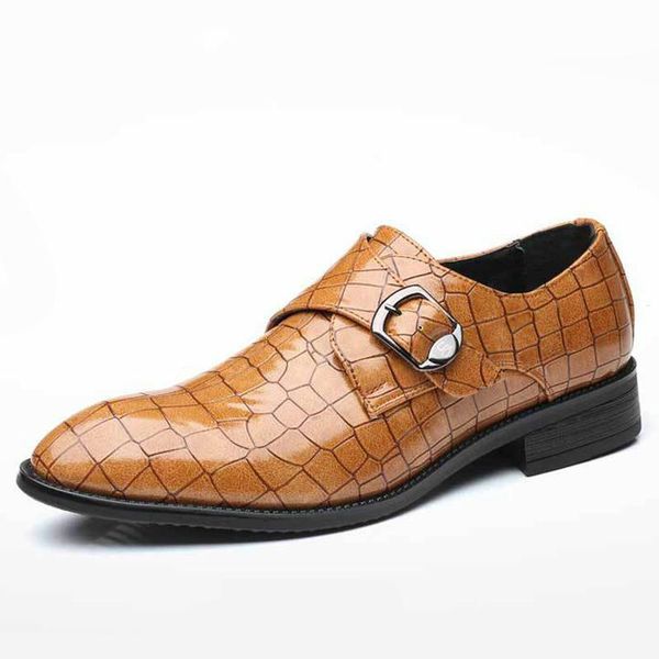 

dress shoes men's wedding luxury formal fashion elegant leather man business office flats oxfords crocodile pattern, Black