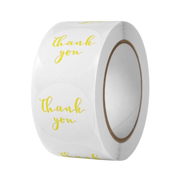 

thank you sticker white 1 inch 1222222
