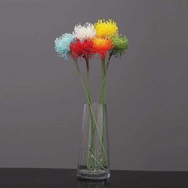 

decorative flowers & wreaths simulated plastic needle pad flower artificial home soft decoration red wedding