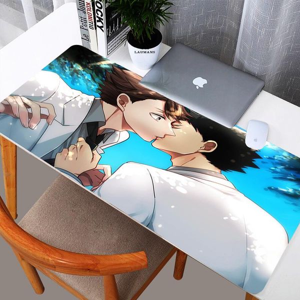 

mouse pads & wrist rests mausepad anime mousepad gamer rug keyboard gaming accessories mat bl gay pad pc complete deskpad on the table
