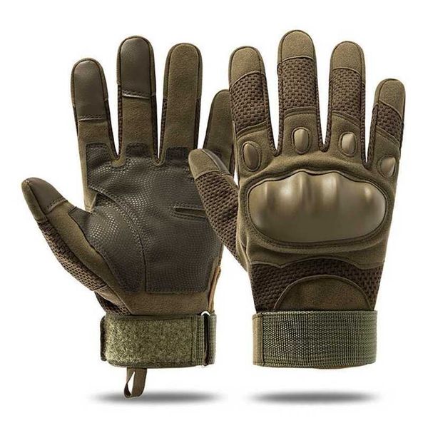 

military tactical gloves full finger sport combat hunting men' less army riding airsoft protection 211124, Blue;gray