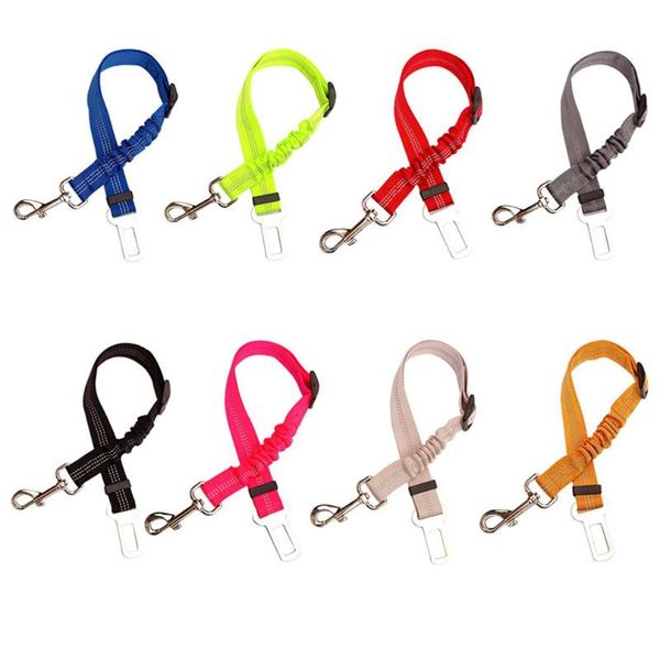 

car dog elastic seat belt buffer elastic force reflective safety rope polyester zinc alloy expansion joint pet accessories