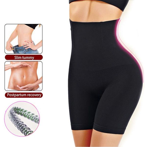 

women's shapers big size women safety shorts pants soft comfortable seamless panties high waist thin underwear, Black;white
