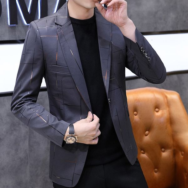 

flower single coat dark youth small real poet men's suit, White;black