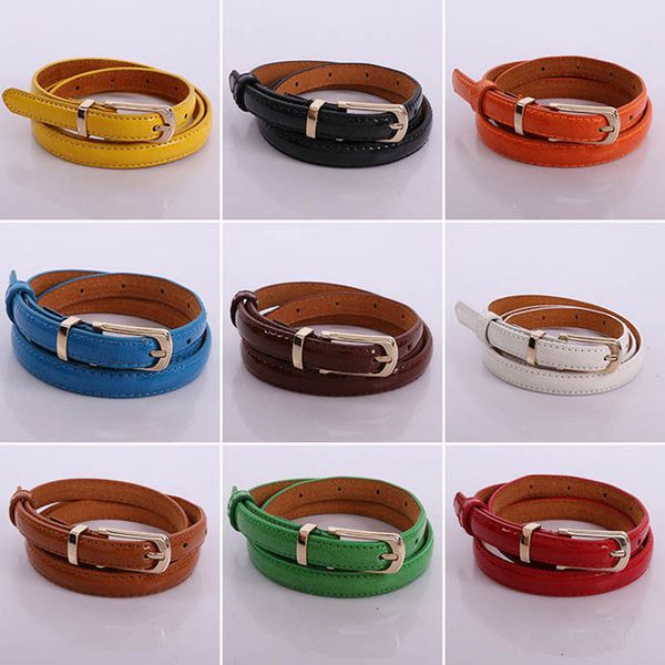 

children belts kids teenage girls accessories abdominal skinny belt pu leather dress student decoration brown b7134, Black