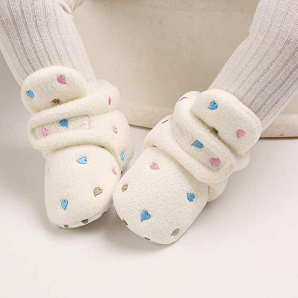 

first walkers 1pc a variety of styles winter warm born babys star shoes non-slip soft-soled cotton printed sneakers toddler