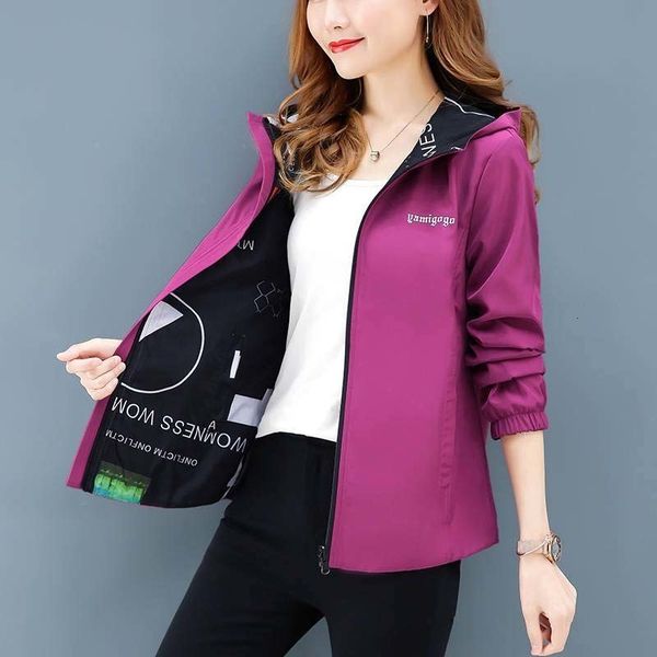 

summer causal windbreaker basic jackets coats sweater zipper lightweight jackets bomber famale women's hooded jackets 201102, Gray