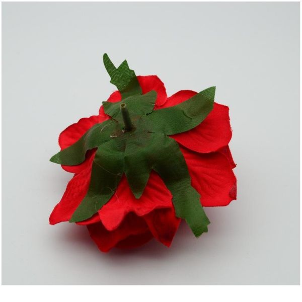 

2pcs silk rose head for home decoration accessories wedding christmas fake plastic diy wreath gifts box artificial jllvfc