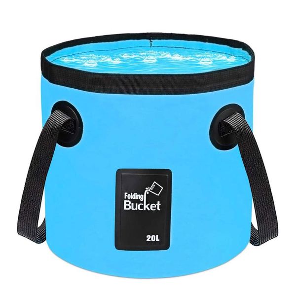 

buckets portable foldable bucket with handle basin tourism outdoor clean fishing camping car wash mop folding