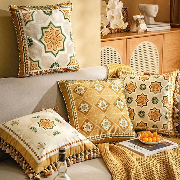 

cushion/decorative pillow american cushion cover a bright future housse de coussin throw pillows tassel cojines decorativos para sofa