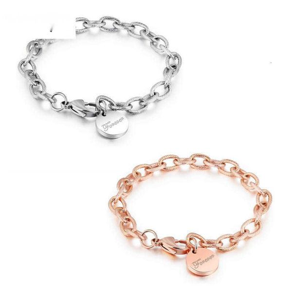

opk jewelry thick mahua round love gold plated rose bracelet, Black