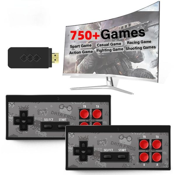 

portable game players usb wireless handheld tv video console build in 1700 games for nes retro dendy stick